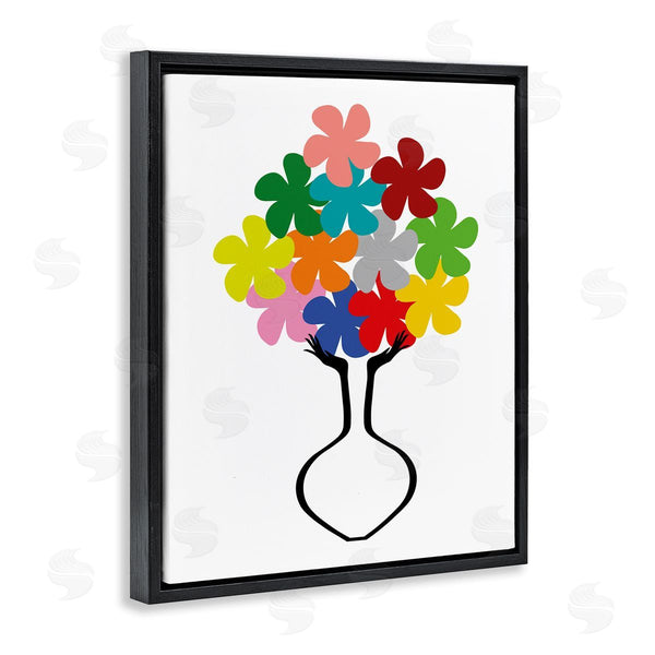 Stupell Industries Bellassai Art | Hands Holding Retro Florals Wall Art