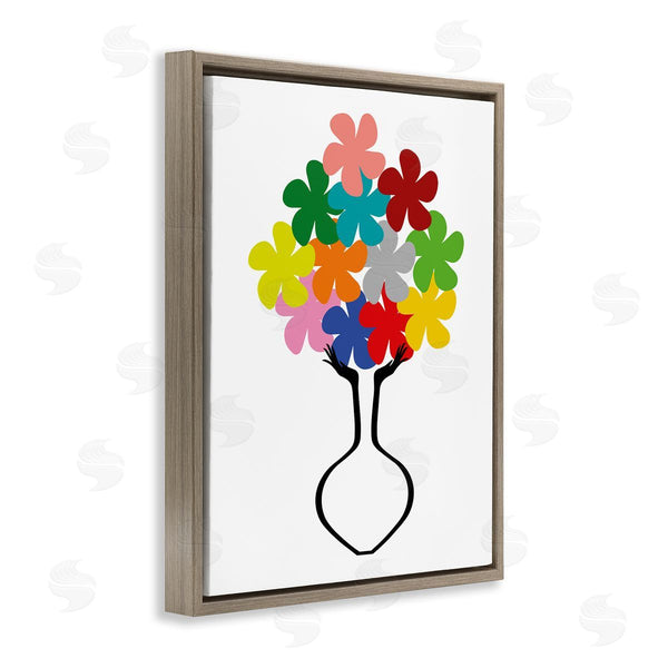 Stupell Industries Bellassai Art | Hands Holding Retro Florals Wall Art