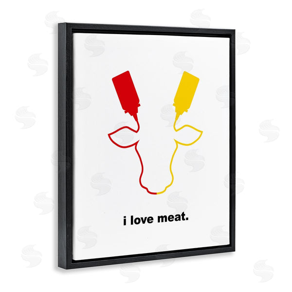 Stupell Industries Bellassai Art | Ketchup & Mustard I Love Meat Wall Art