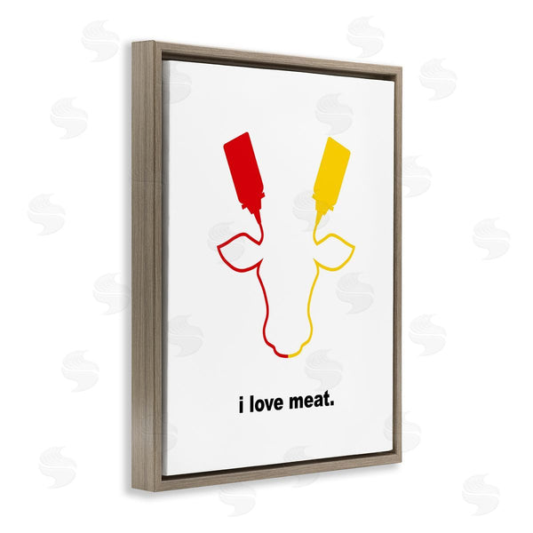 Stupell Industries Bellassai Art | Ketchup & Mustard I Love Meat Wall Art