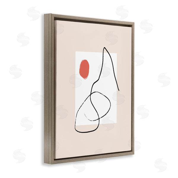 Stupell Industries Bellassai Art | Minimal Nordic Landscape Abstraction Modern Neutral Tones Wall Art