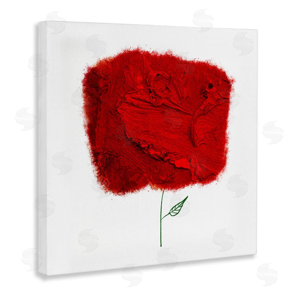 Stupell Industries Bellassai Art | Nerudo Rose Abstract Interpretation Modern Red Floral Wall Art