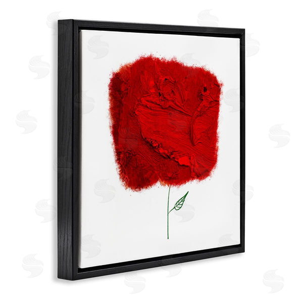 Stupell Industries Bellassai Art | Nerudo Rose Abstract Interpretation Modern Red Floral Wall Art