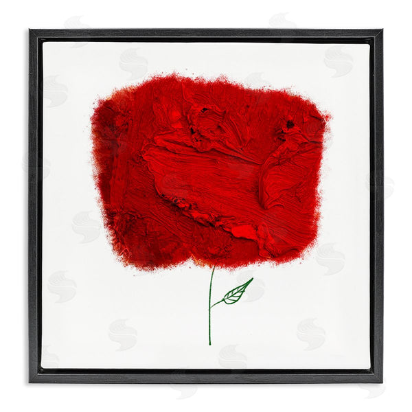 stupell industries Bellassai Art | Nerudo Rose Abstract Interpretation Modern Red Floral Wall Art