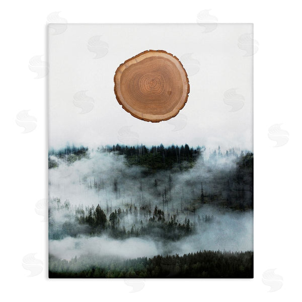 stupell industries Bellassai Art | Tree Trunk Foggy Mountain Wall Art