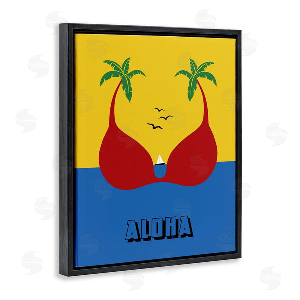Stupell Industries Bellassai Art | Tropical Aloha Palm Trees Wall Art