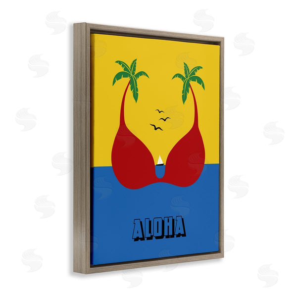 Stupell Industries Bellassai Art | Tropical Aloha Palm Trees Wall Art