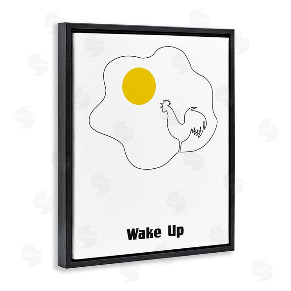 Stupell Industries Bellassai Art | Wake Up Fried Egg Wall Art