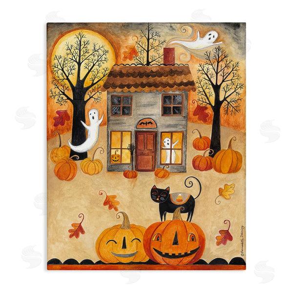 stupell industries Bernadette Deming | Ghosts on Halloween Night Wall Art
