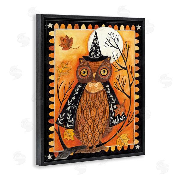 Stupell Industries Bernadette Deming | Seasonal Autumn Owl Moonlit Night Wall Art
