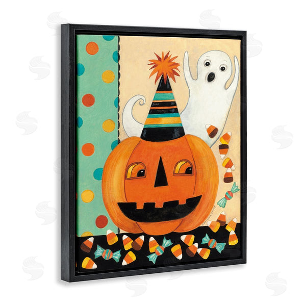 Stupell Industries Bernadette Deming | Vintage Halloween Candy Pattern Wall Art
