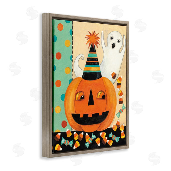 Stupell Industries Bernadette Deming | Vintage Halloween Candy Pattern Wall Art