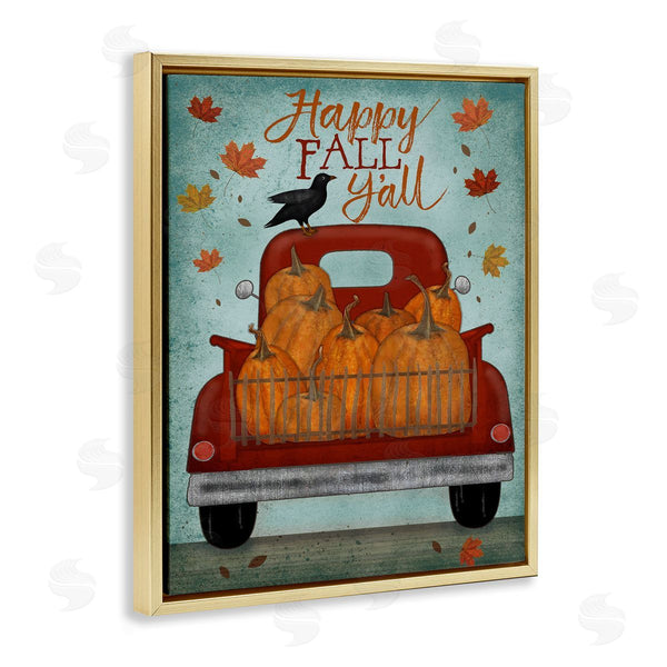 Stupell Industries Beth Albert | Autumn Harvest Red Truck