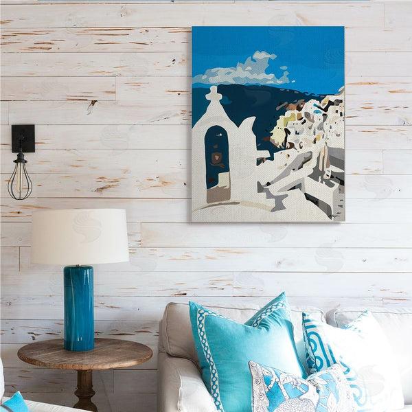 Stupell Industries Beth Ann Lawson | Traditional Coastal Architecture Cityscape Abstraction Wall Art