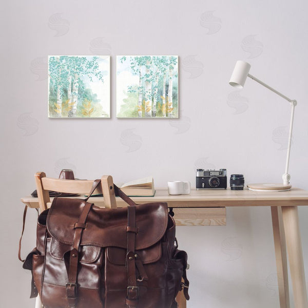 Stupell Industries Beth Grove | Birch Tree Forest Tranquil Watercolor Wall Art
