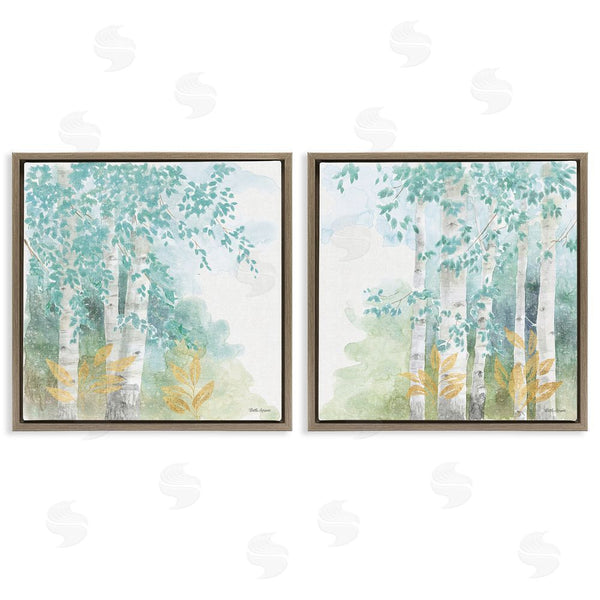 Stupell Industries Beth Grove | Birch Tree Forest Tranquil Watercolor Wall Art