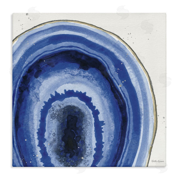 stupell industries Beth Grove | Modern Abstract Blue Agate Boho Geode Pattern Wall Art