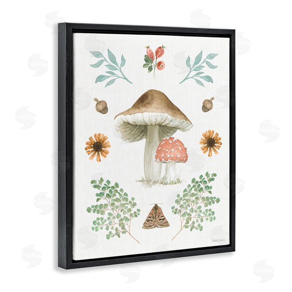 Stupell Industries Beth Grove | Moth & Mushrooms Painting Wall Art