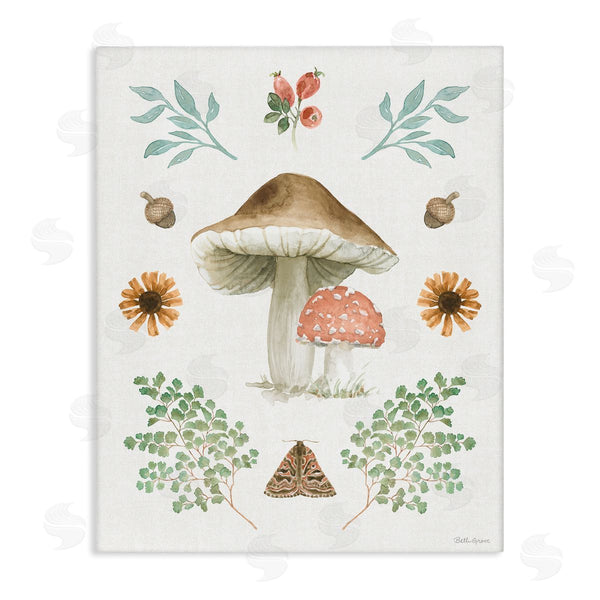 stupell industries Beth Grove | Moth & Mushrooms Painting Wall Art