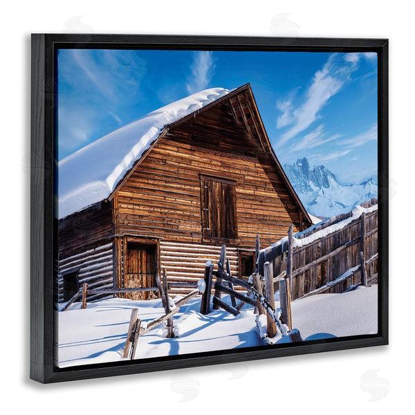 Stupell Industries Beth Sheriden | Winter Log Cabin Photography