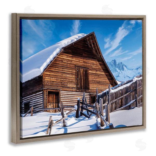 Stupell Industries Beth Sheriden | Winter Log Cabin Photography