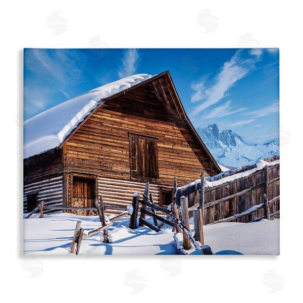 stupell industries Beth Sheriden | Winter Log Cabin Photography