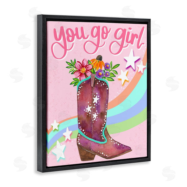 Stupell Industries Bethany Joy Adams | You Go Girl Boot