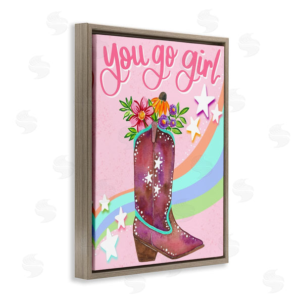 Stupell Industries Bethany Joy Adams | You Go Girl Boot