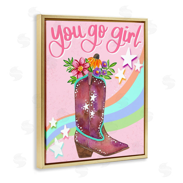 Stupell Industries Bethany Joy Adams | You Go Girl Boot