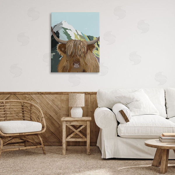 Stupell Industries Betty Boynes | Mountain Cattle Scene Wall Art