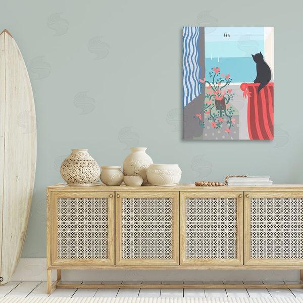 Stupell Industries Betty Boynes | Window Beach View Wall Art