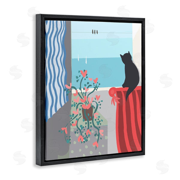 Stupell Industries Betty Boynes | Window Beach View Wall Art