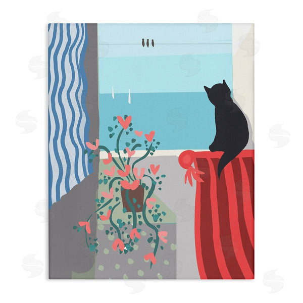 stupell industries Betty Boynes | Window Beach View Wall Art