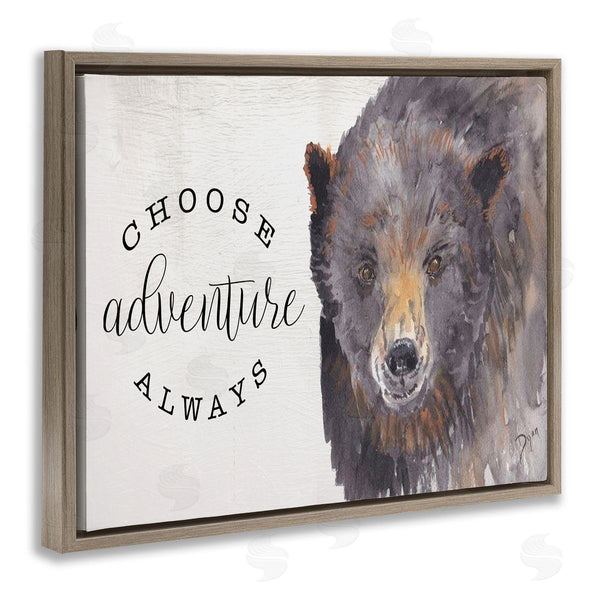 Stupell Industries Beverly Dyer | Choose Adventure Always Bear