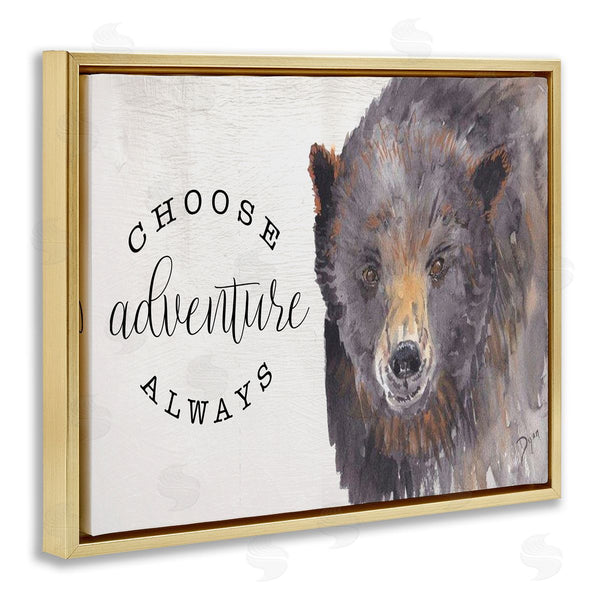 Stupell Industries Beverly Dyer | Choose Adventure Always Bear