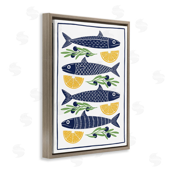 Stupell Industries Bex Morley Design | Fish Lemon & Olives