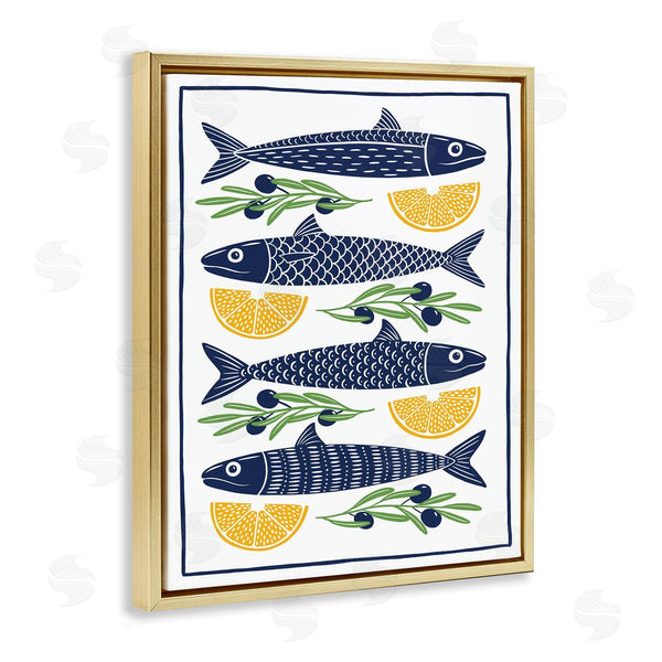 Stupell Industries Bex Morley Design | Fish Lemon & Olives