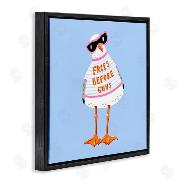 Stupell Industries Bex Morley Design | Fries Before Guys Seagull