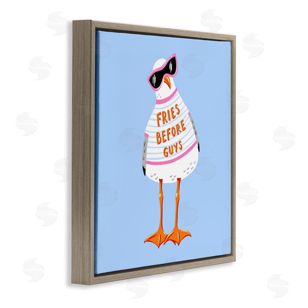 Stupell Industries Bex Morley Design | Fries Before Guys Seagull