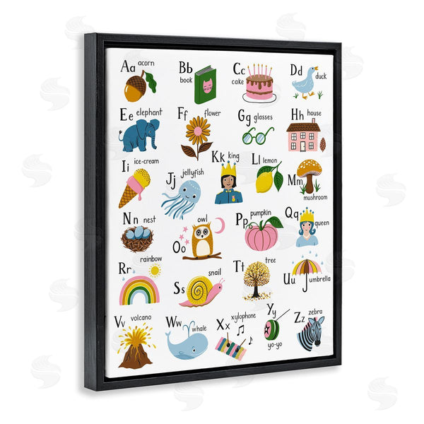 Stupell Industries Bex Morley Design | Fun Illustrated Alphabet
