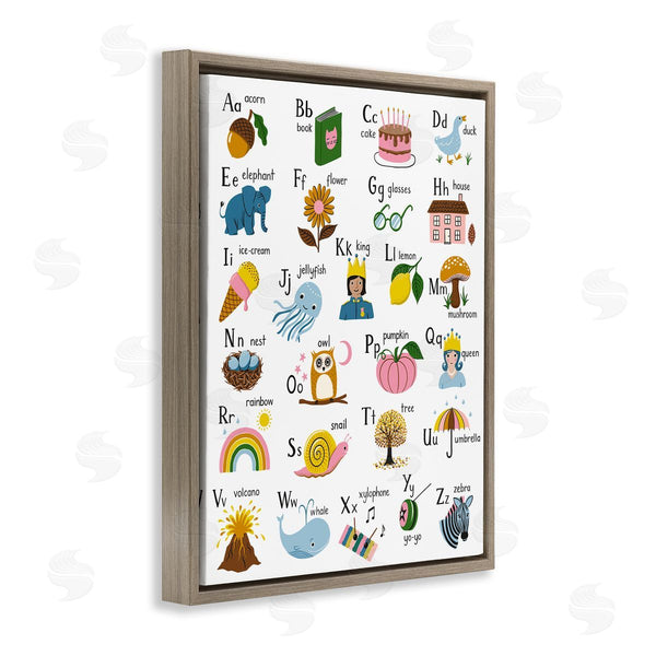 Stupell Industries Bex Morley Design | Fun Illustrated Alphabet