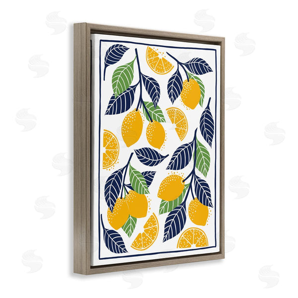 Stupell Industries Bex Morley Design | Mediterranean Lemons Pattern