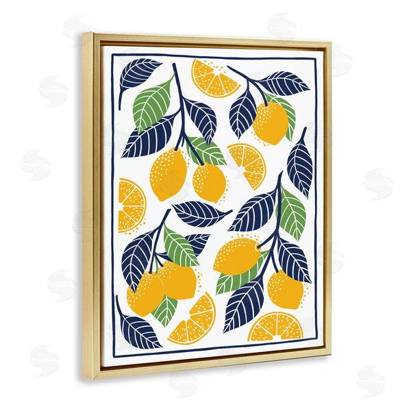 Stupell Industries Bex Morley Design | Mediterranean Lemons Pattern