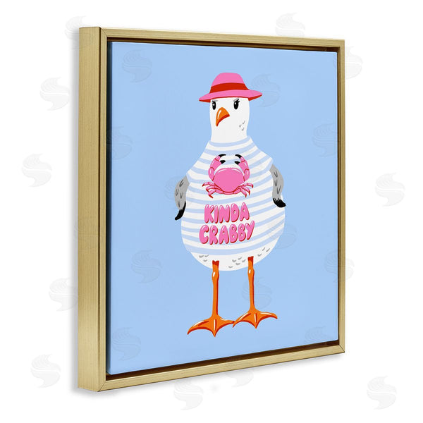 Stupell Industries Bex Morley Design | Sassy Seagull Kinda Crabby