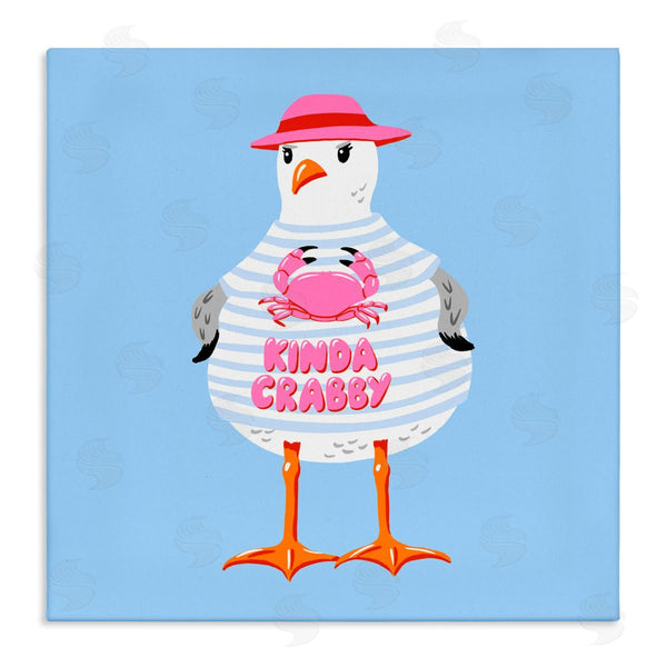 stupell industries Bex Morley Design | Sassy Seagull Kinda Crabby