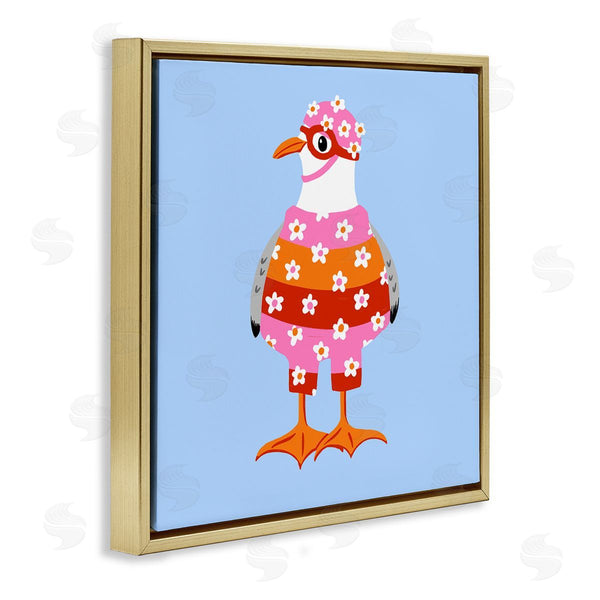 Stupell Industries Bex Morley Design | Sassy Seagull Wetsuit Wall Art