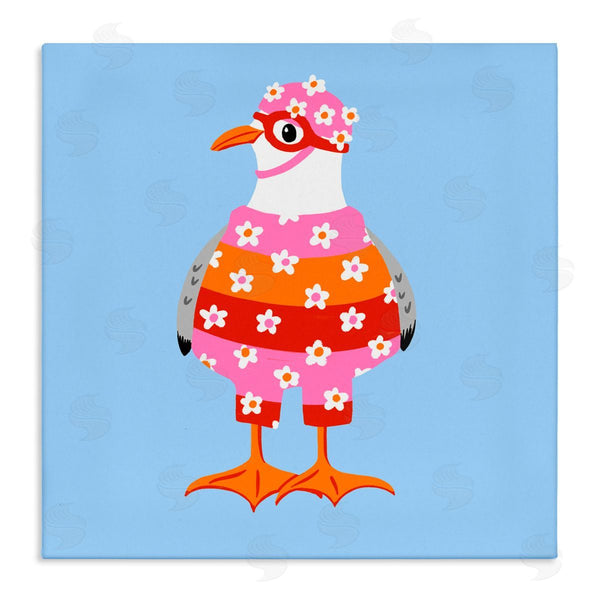 stupell industries Bex Morley Design | Sassy Seagull Wetsuit Wall Art