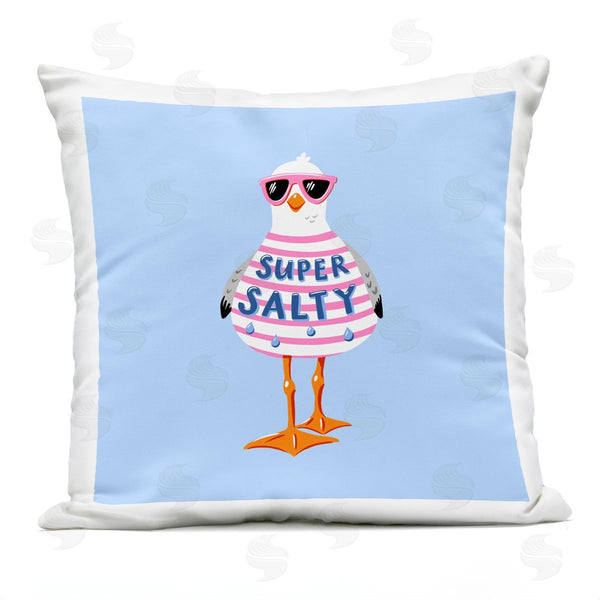 Stupell Industries Bex Morley Design | Super Salty Sassy Seagull Printed Throw Pillow