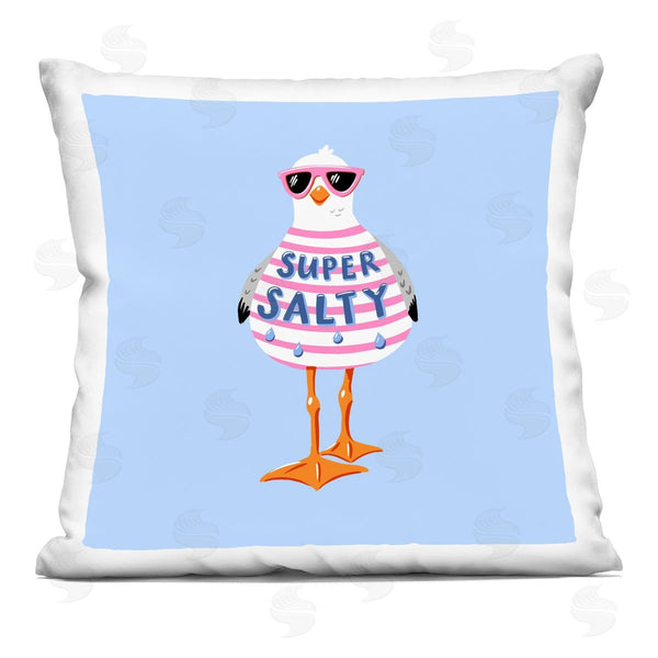 stupell industries Bex Morley Design | Super Salty Sassy Seagull Printed Throw Pillow
