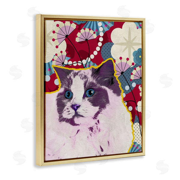 Stupell Industries BigBadMullet | Wow Kitty With Pop Accents